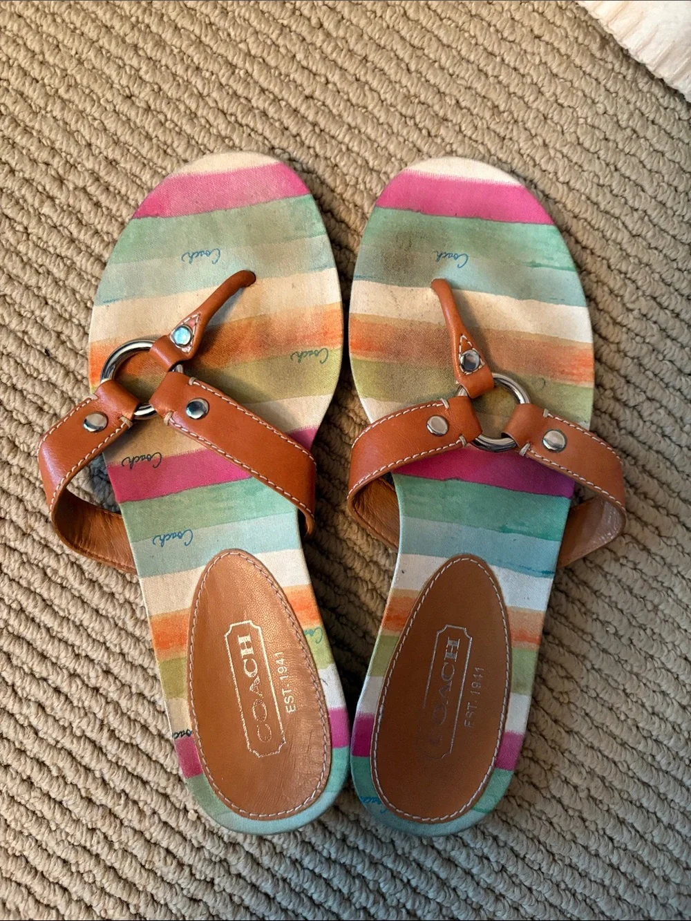 Coach Multicolor Sandals